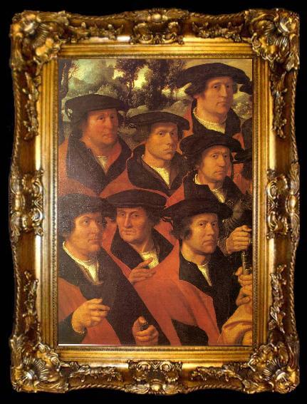 framed  JACOBSZ, Dirck Group Portrait of the Arquebusiers of Amsterdam, ta009-2